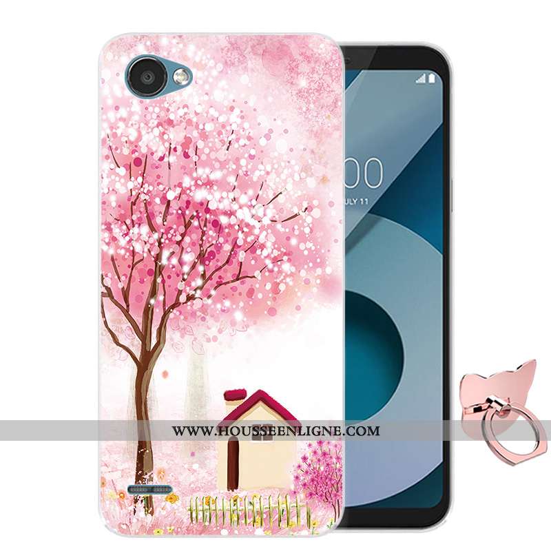 Étui Lg Q6 Silicone Protection Coque Violet Dessin Animé Téléphone Portable Incassable
