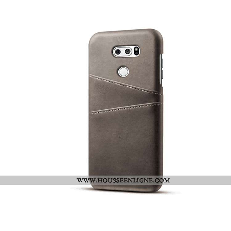 Étui Lg V30 Protection Créatif Incassable Tendance Carte Business Gris