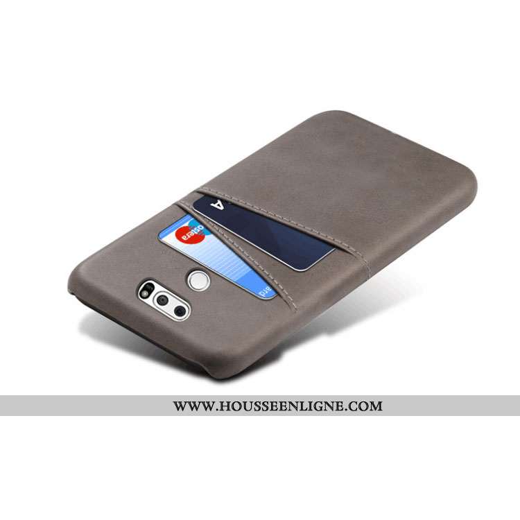 Étui Lg V30 Protection Créatif Incassable Tendance Carte Business Gris