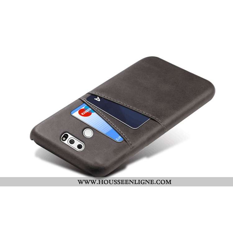 Étui Lg V30 Protection Créatif Incassable Tendance Carte Business Gris