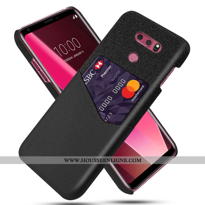 Étui Lg V30 Protection Créatif Incassable Tendance Carte Business Gris