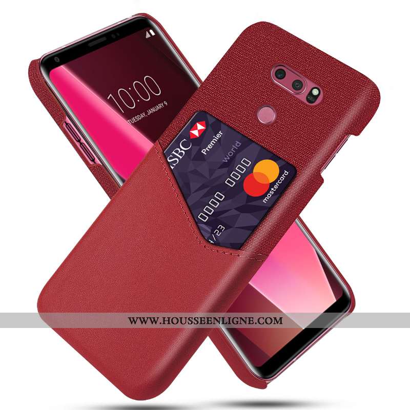 Étui Lg V30 Protection Créatif Incassable Tendance Carte Business Gris