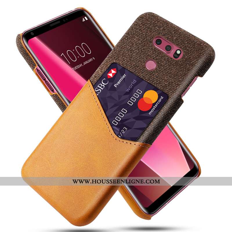 Étui Lg V30 Protection Créatif Incassable Tendance Carte Business Gris