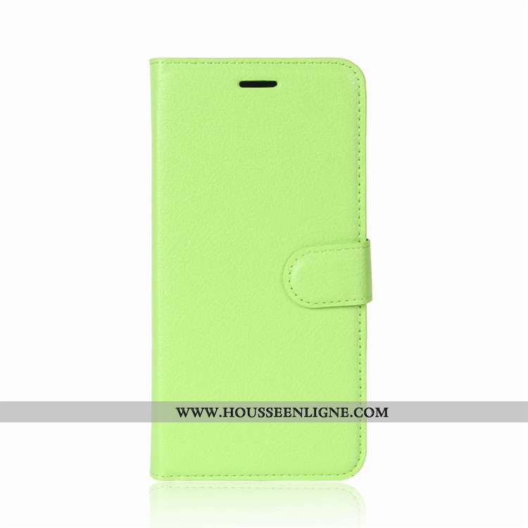 Étui Lg V30 Protection Portefeuille Incassable Housse Téléphone Portable Coque Verte