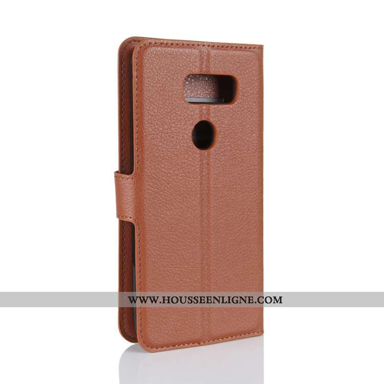 Étui Lg V30 Protection Portefeuille Incassable Housse Téléphone Portable Coque Verte