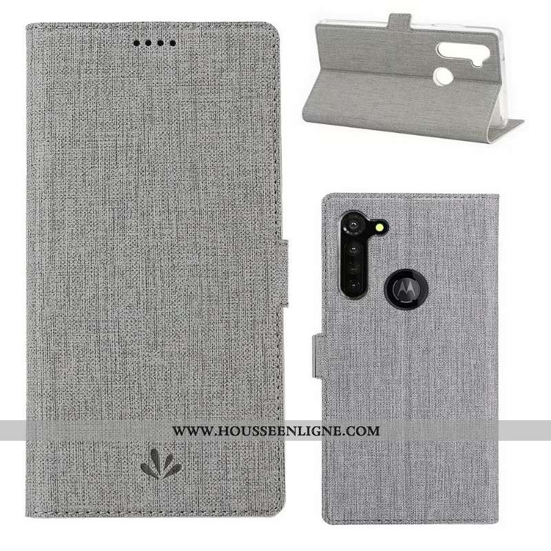 Étui Moto G Pro Cuir Modèle Fleurie Portefeuille Carte Rouge Tissu Coque Rose