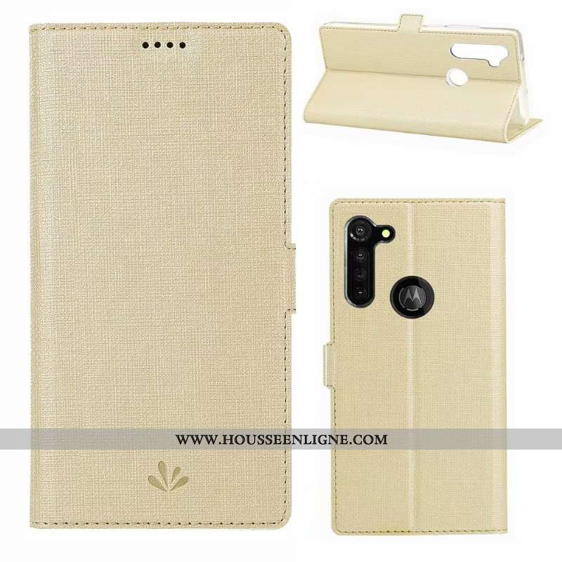 Étui Moto G Pro Cuir Modèle Fleurie Portefeuille Carte Rouge Tissu Coque Rose