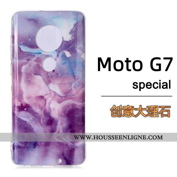 Étui Moto G7 Mode Vent Grand Coque Europe Téléphone Portable Noir
