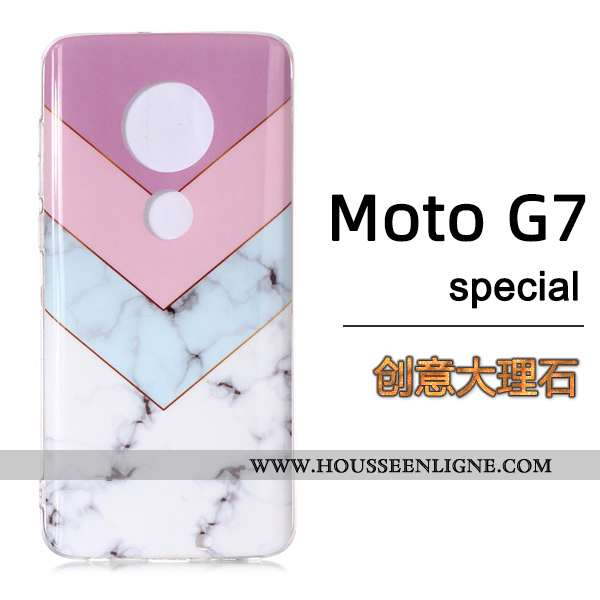 Étui Moto G7 Mode Vent Grand Coque Europe Téléphone Portable Noir