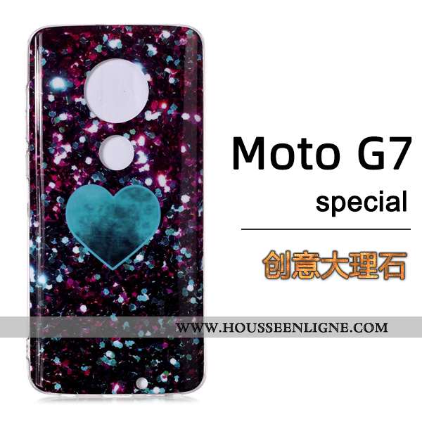 Étui Moto G7 Mode Vent Grand Coque Europe Téléphone Portable Noir