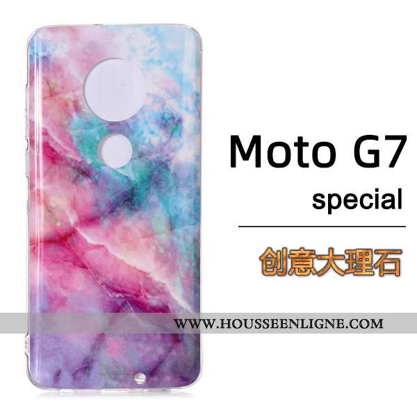Étui Moto G7 Mode Vent Grand Coque Europe Téléphone Portable Noir