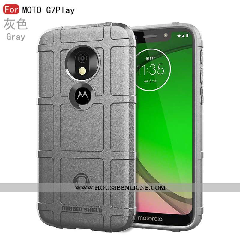Étui Moto G7 Play Personnalité Créatif Tendance Nouveau Étoile Bordure Téléphone Portable Noir
