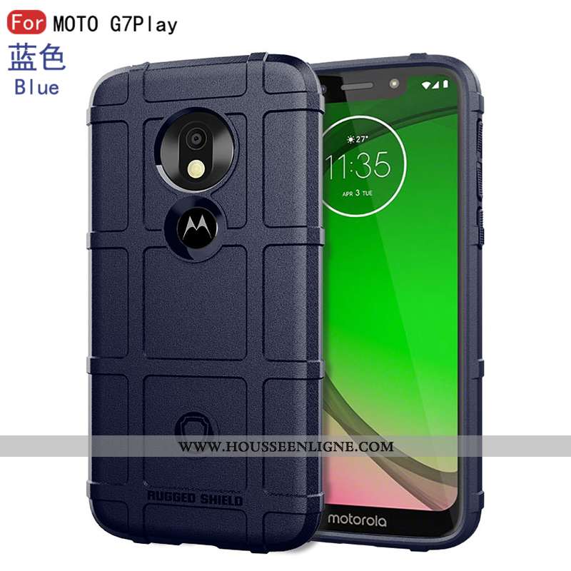 Étui Moto G7 Play Personnalité Créatif Tendance Nouveau Étoile Bordure Téléphone Portable Noir
