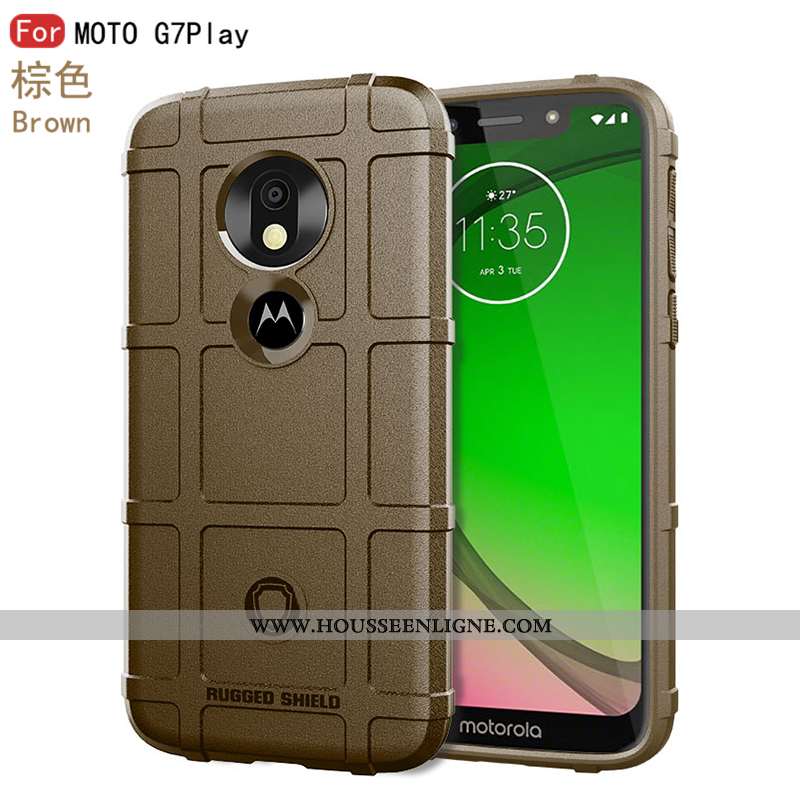 Étui Moto G7 Play Personnalité Créatif Tendance Nouveau Étoile Bordure Téléphone Portable Noir