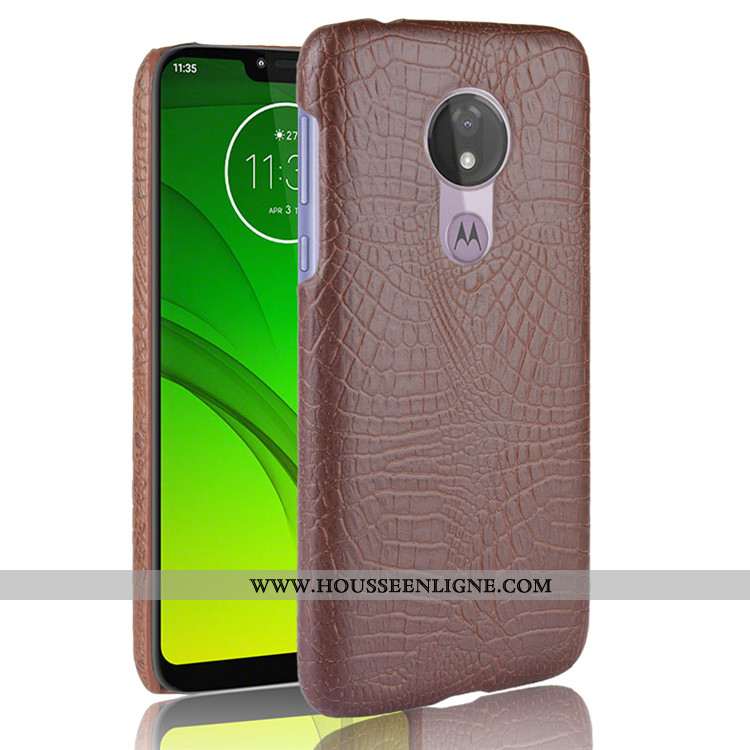 Étui Moto G7 Power Créatif Modèle Fleurie Coque Business Téléphone Portable Noir