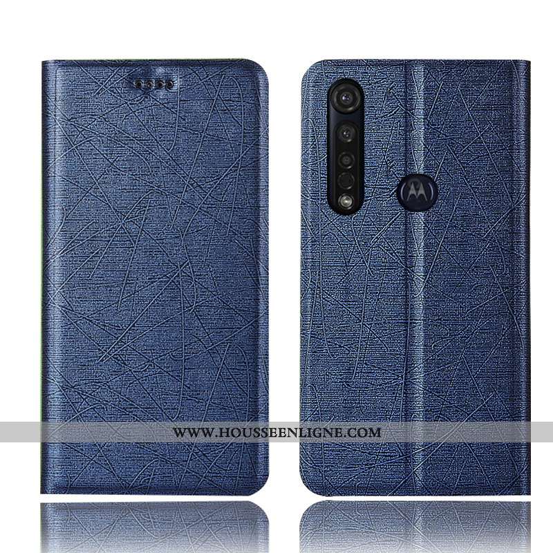 Étui Moto G8 Plus Protection Cuir Housse Rouge Tout Compris Coque Rose