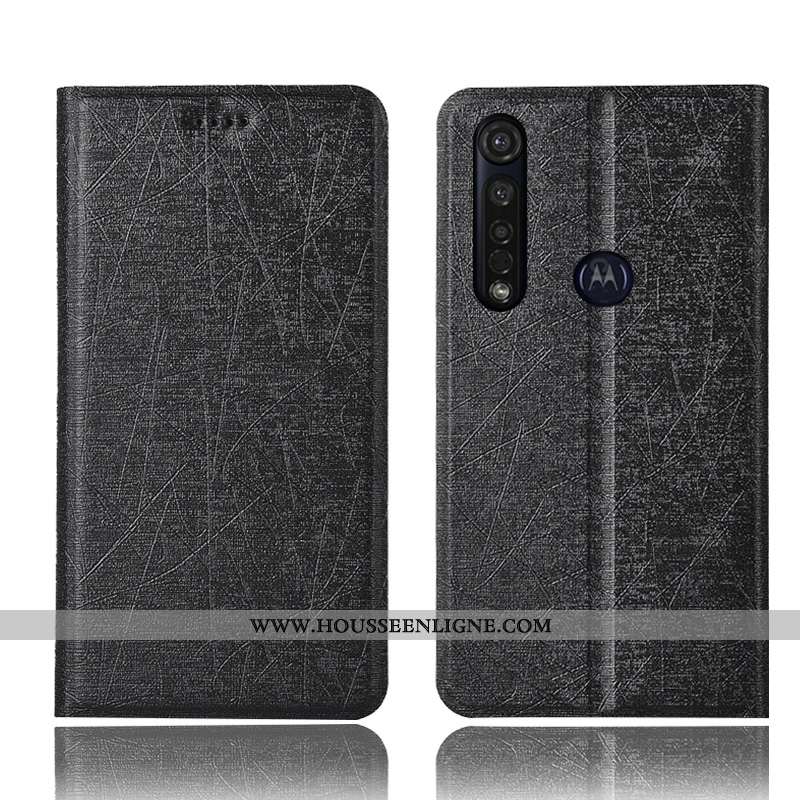Étui Moto G8 Plus Protection Cuir Housse Rouge Tout Compris Coque Rose