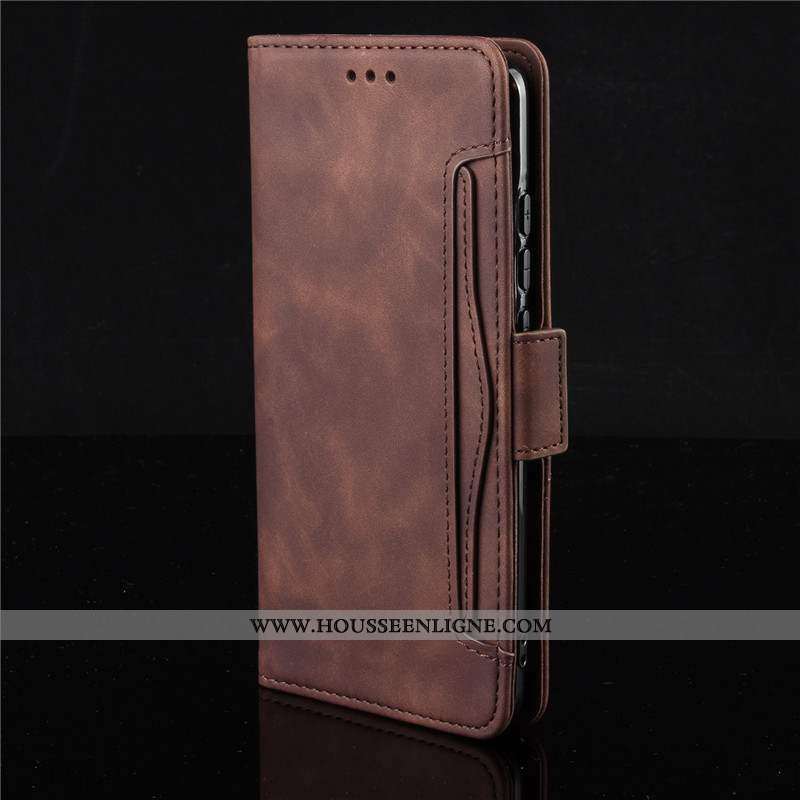 Étui Moto G8 Plus Protection Cuir Housse Téléphone Portable 2020 Noir
