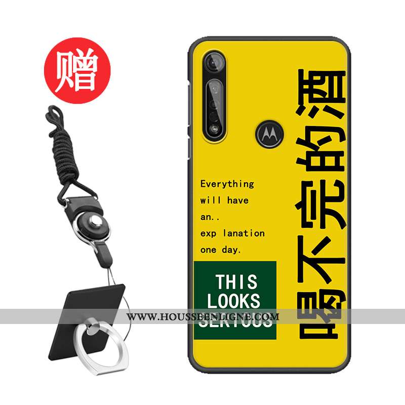 Étui Moto G8 Plus Tendance Protection Modèle Téléphone Portable Bleu Coque Tempérer
