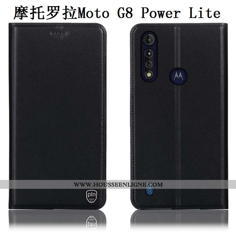 Étui Moto G8 Power Lite Modèle Fleurie Protection Housse Incassable Noir Téléphone Portable