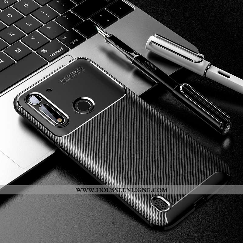 Étui Moto G8 Power Lite Protection Créatif Simple Fluide Doux Nouveau Silicone Coque Noir