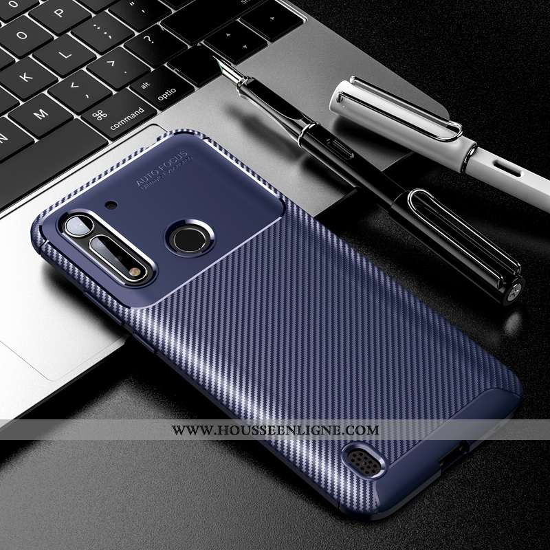 Étui Moto G8 Power Lite Protection Créatif Simple Fluide Doux Nouveau Silicone Coque Noir