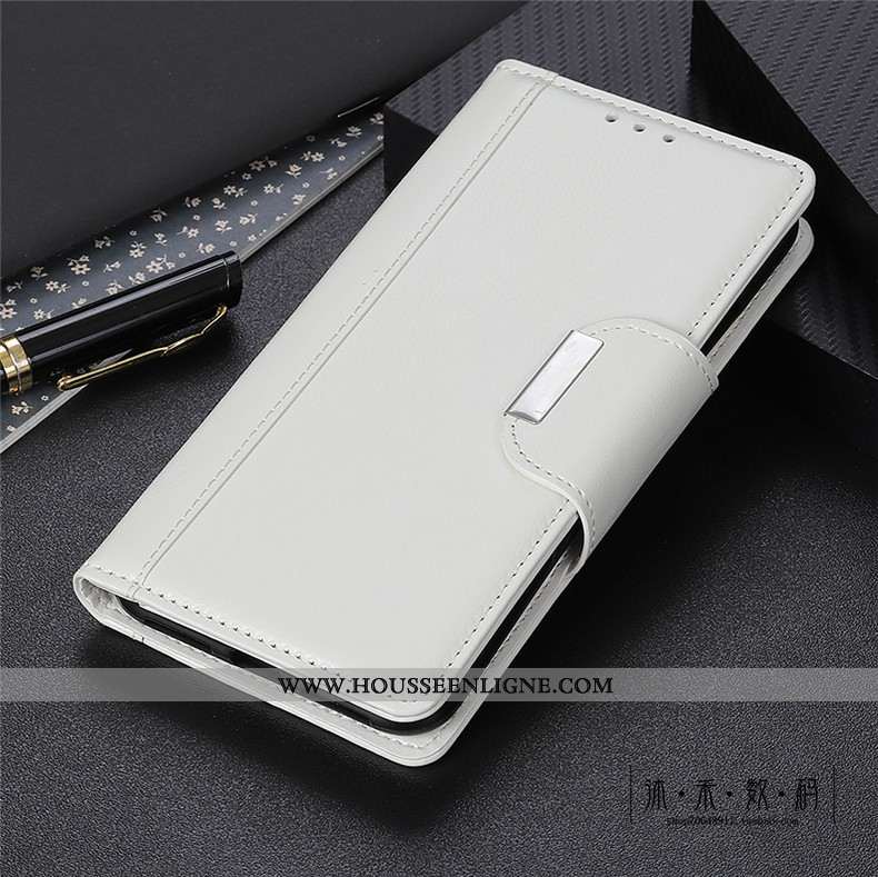 Étui Moto G8 Power Lite Protection Cuir Véritable Téléphone Portable Bovins Coque Cuir Marron