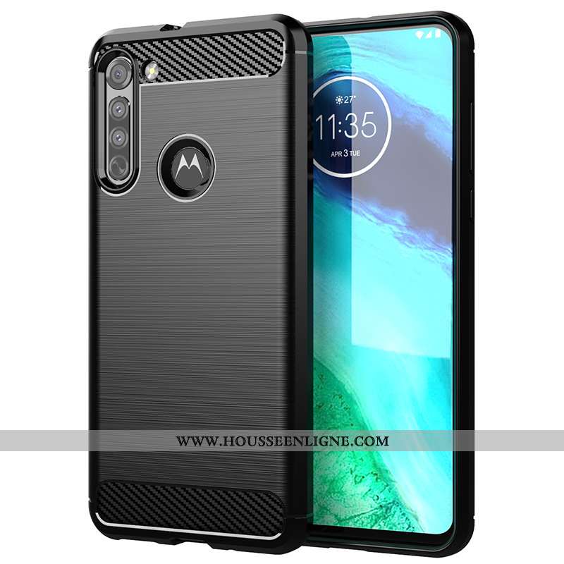 Étui Moto G8 Power Lite Protection Silicone Coque Téléphone Portable Rouge