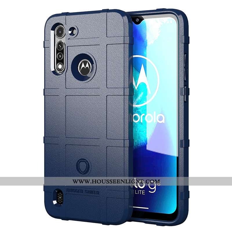 Étui Moto G8 Power Lite Protection Silicone Téléphone Portable Vert Coque Incassable Verte
