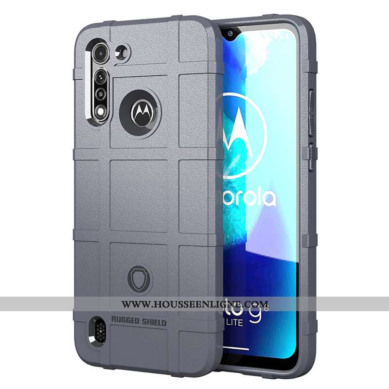 Étui Moto G8 Power Lite Protection Silicone Téléphone Portable Vert Coque Incassable Verte