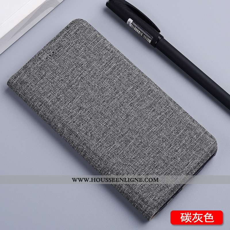 Étui Moto G8 Protection Cuir Téléphone Portable Incassable Bleu Lin Coque