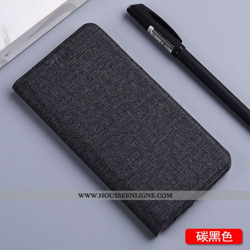 Étui Moto G8 Protection Cuir Téléphone Portable Incassable Bleu Lin Coque