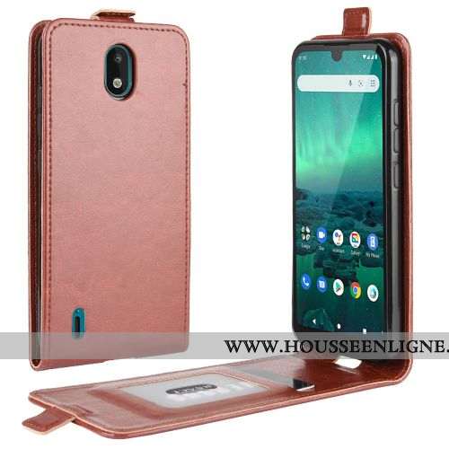 Étui Nokia 1.3 Portefeuille Tendance Support Cuir Téléphone Portable Business Marron