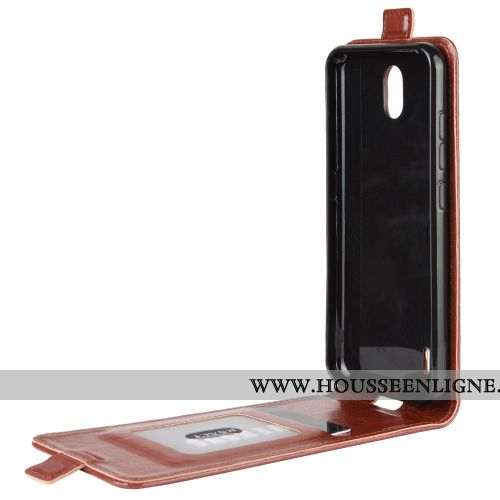 Étui Nokia 1.3 Portefeuille Tendance Support Cuir Téléphone Portable Business Marron