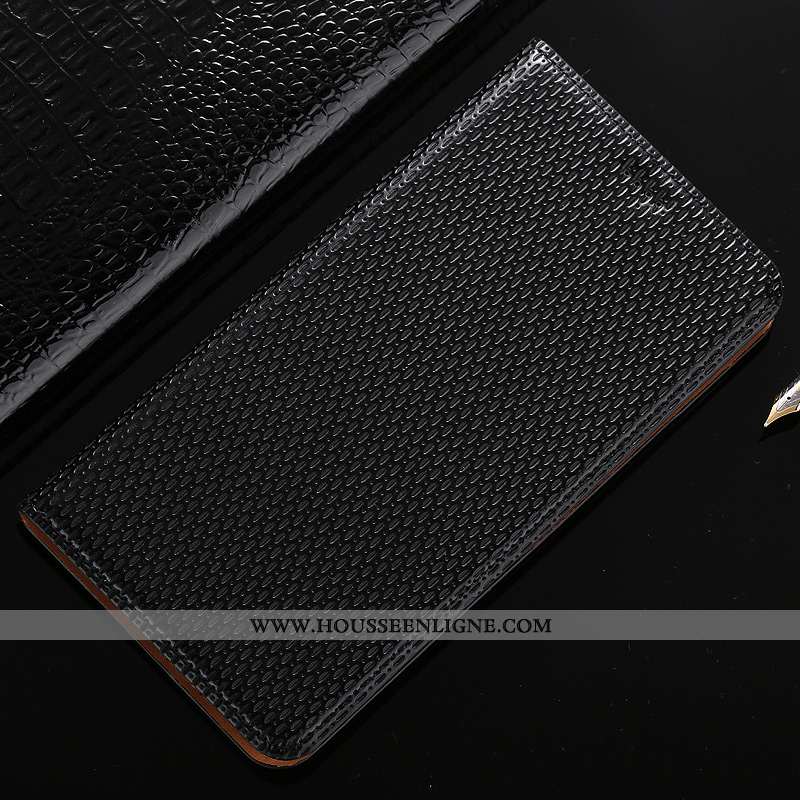 Étui Nokia 1 Plus Cuir Modèle Fleurie Protection Véritable Noir Jours Incassable
