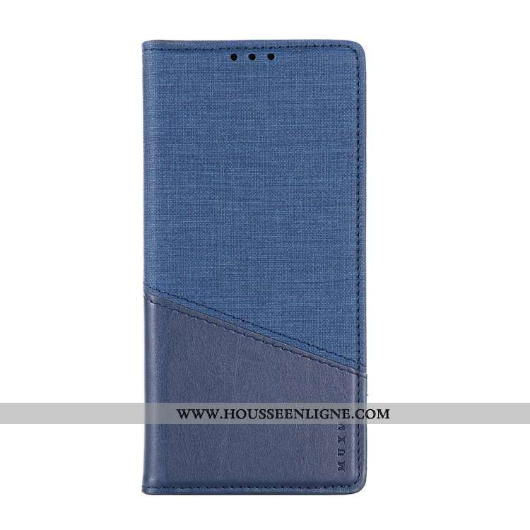 Étui Nokia 2.2 Cuir Clamshell Toile Carte Noir Coque