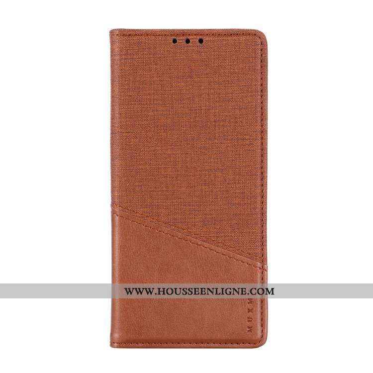 Étui Nokia 2.2 Cuir Clamshell Toile Carte Noir Coque