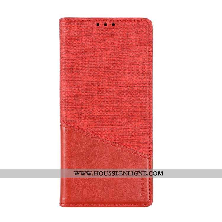 Étui Nokia 2.2 Cuir Clamshell Toile Carte Noir Coque