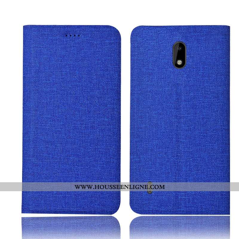 Étui Nokia 2.2 Protection Cuir Coque Tout Compris Lin Gris