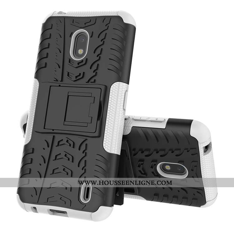 Étui Nokia 2.2 Silicone Protection Bordure Violet Coque Incassable
