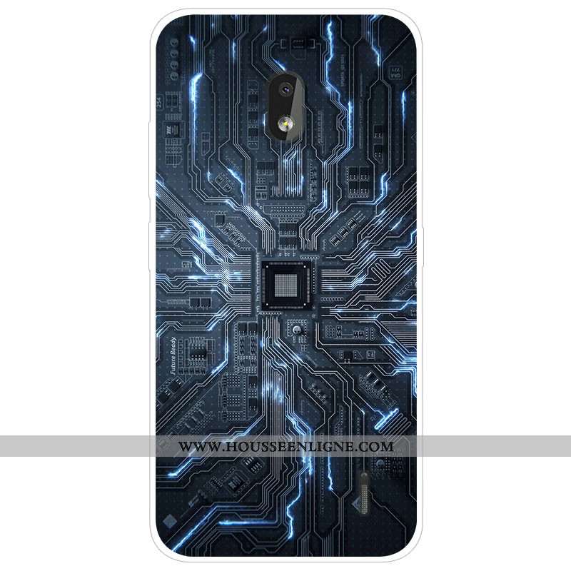 Étui Nokia 2.2 Tendance Silicone Téléphone Portable Protection Gris Dessin Animé Coque