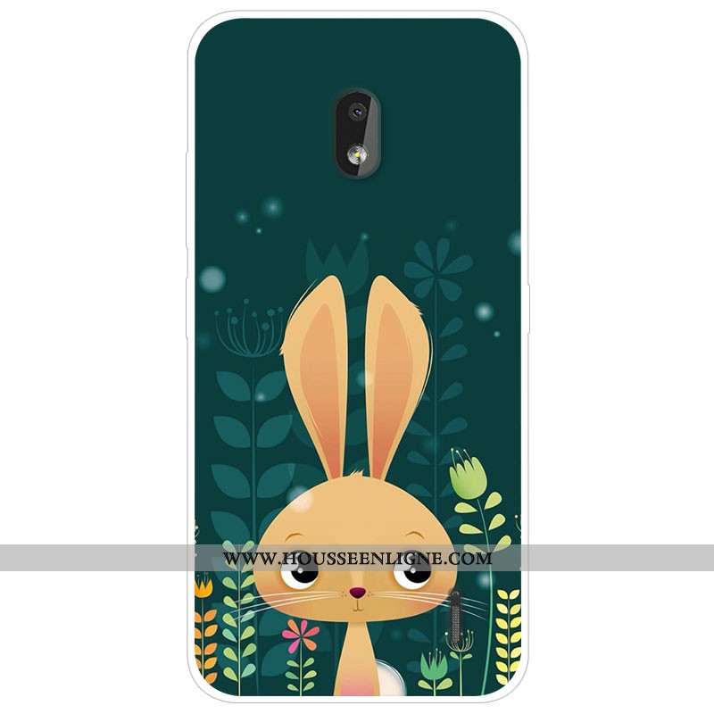 Étui Nokia 2.2 Tendance Silicone Téléphone Portable Protection Gris Dessin Animé Coque