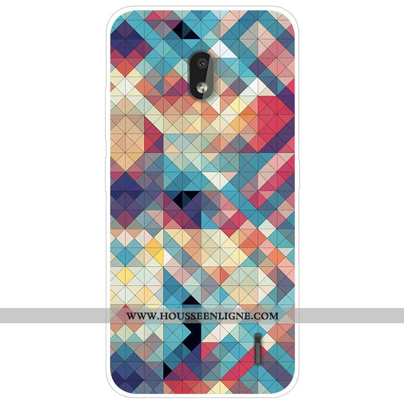 Étui Nokia 2.2 Tendance Silicone Téléphone Portable Protection Gris Dessin Animé Coque