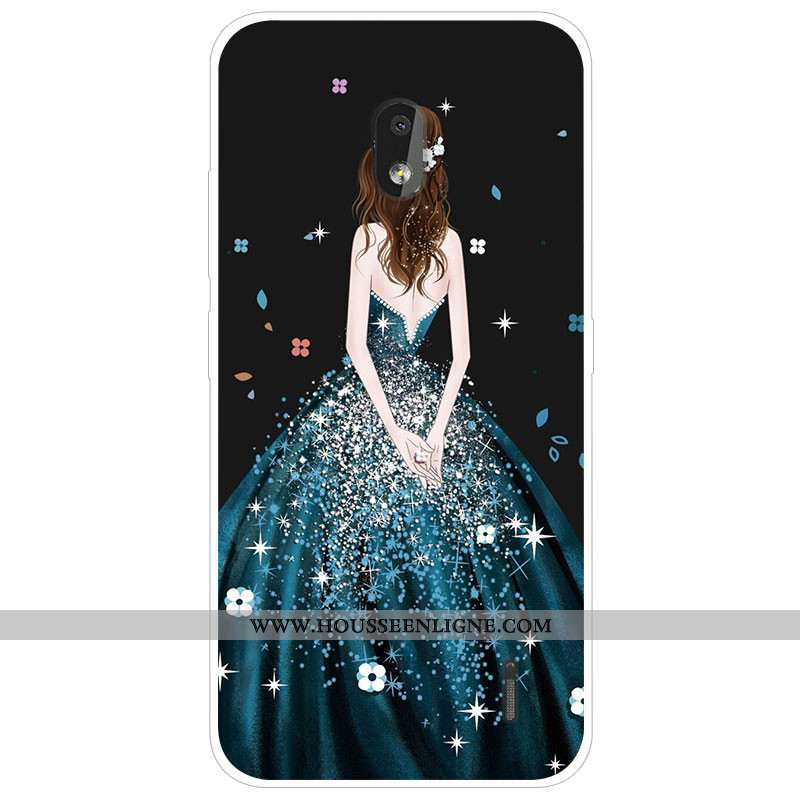 Étui Nokia 2.2 Tendance Silicone Téléphone Portable Protection Gris Dessin Animé Coque