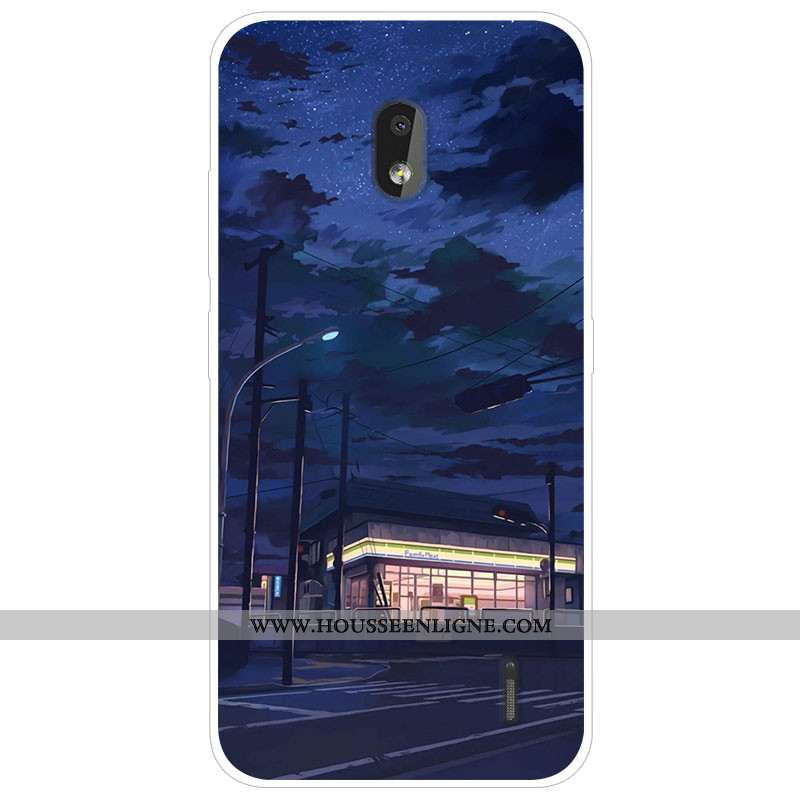 Étui Nokia 2.2 Tendance Silicone Téléphone Portable Protection Gris Dessin Animé Coque