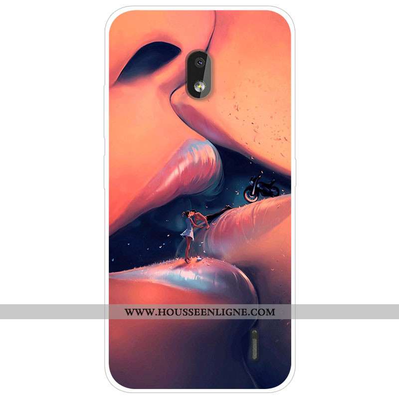 Étui Nokia 2.2 Tendance Silicone Téléphone Portable Protection Gris Dessin Animé Coque
