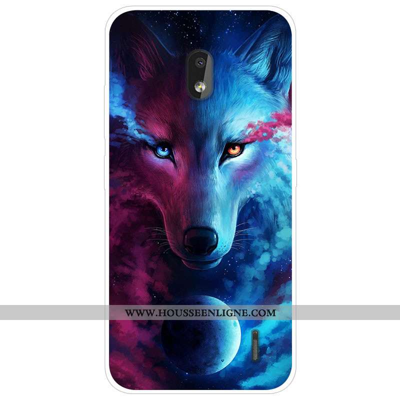 Étui Nokia 2.2 Tendance Silicone Téléphone Portable Protection Gris Dessin Animé Coque