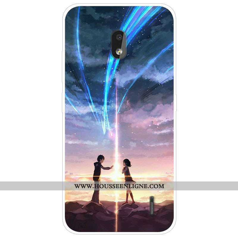 Étui Nokia 2.2 Tendance Silicone Téléphone Portable Protection Gris Dessin Animé Coque