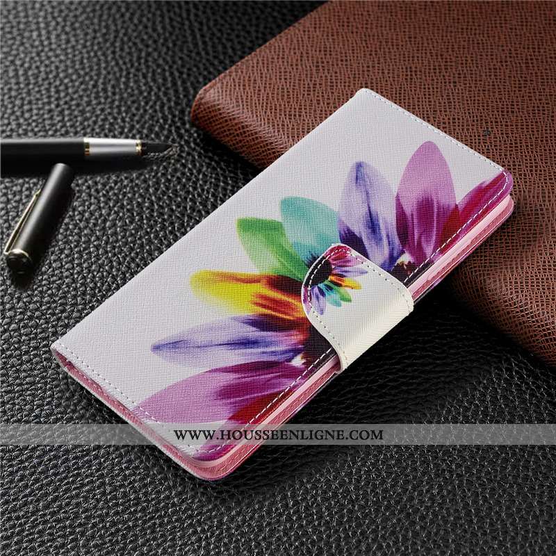 Étui Nokia 2.3 Dessin Animé Cuir Blanc Protection Téléphone Portable Peinture Blanche