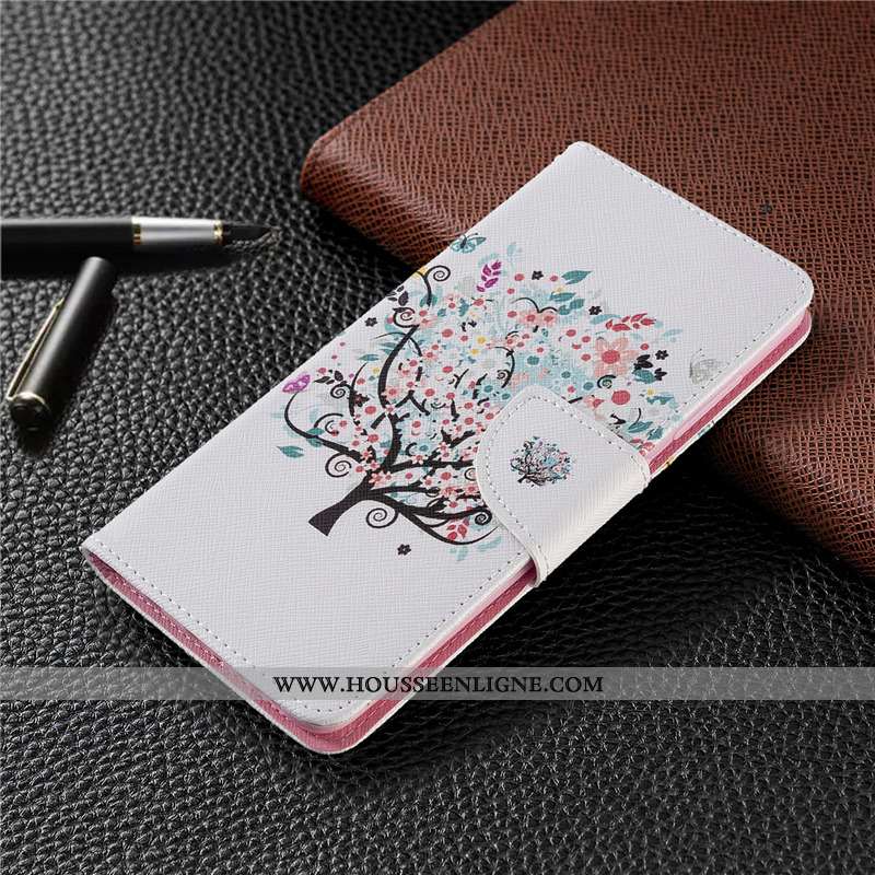 Étui Nokia 2.3 Dessin Animé Cuir Blanc Protection Téléphone Portable Peinture Blanche